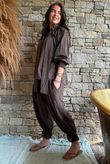 Larc Poet Blouse Chocolate